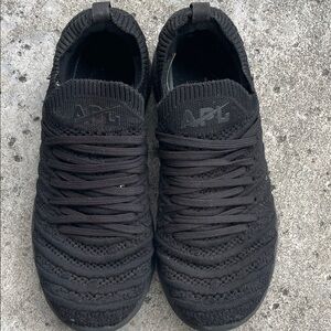 APL Jet Black Knit Sneakers